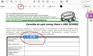Kako popuniti .pdf Zamolbu na računalu